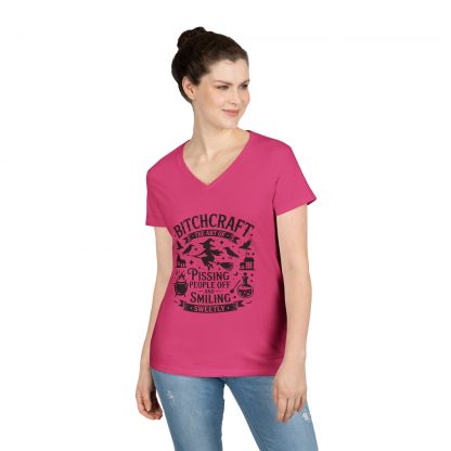 Witchy V-Neck T-Shirt - Bitchcraft Design, Halloween, Gift for Her, Casual Wear, Witchy Aesthetic, Unique Tee - Image 30