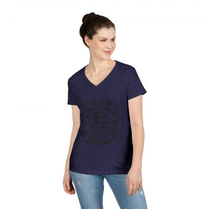 Witchy V-Neck T-Shirt - Bitchcraft Design, Halloween, Gift for Her, Casual Wear, Witchy Aesthetic, Unique Tee - Image 24