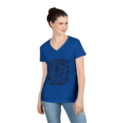 Witchy V-Neck T-Shirt - Bitchcraft Design, Halloween, Gift for Her, Casual Wear, Witchy Aesthetic, Unique Tee - Image 21