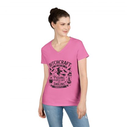 Witchy V-Neck T-Shirt - Bitchcraft Design, Halloween, Gift for Her, Casual Wear, Witchy Aesthetic, Unique Tee - Image 27