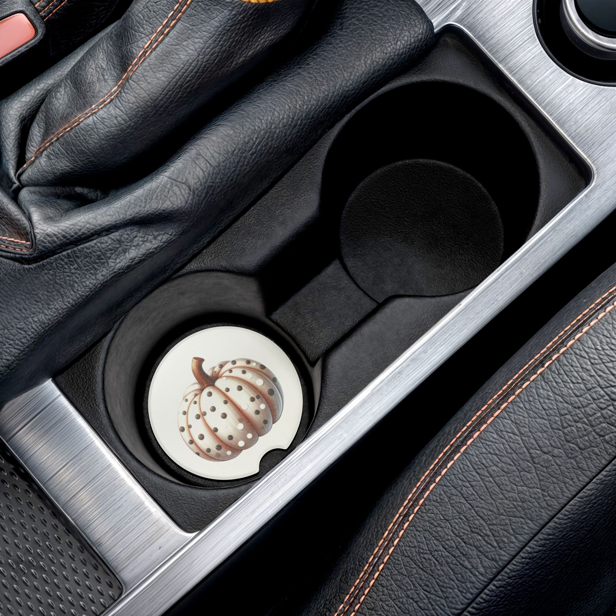 Pumpkin Spice Car Coaster, Seasonal Car Gift, Autumn Decor, Cute Coaster for Fall, Thanksgiving Gift, Thanksgiving Decor - Image 4