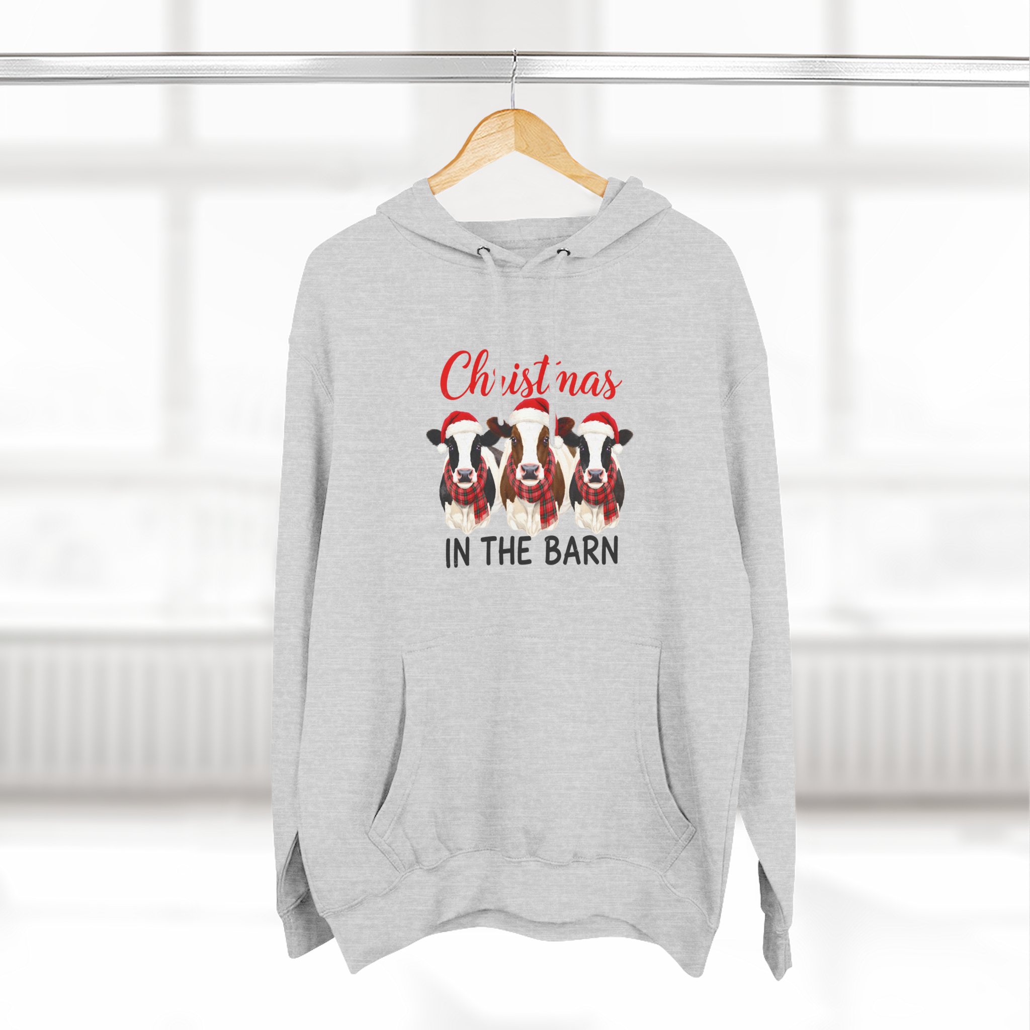 Christmas in the Barn Fleece Hoodie - Image 8