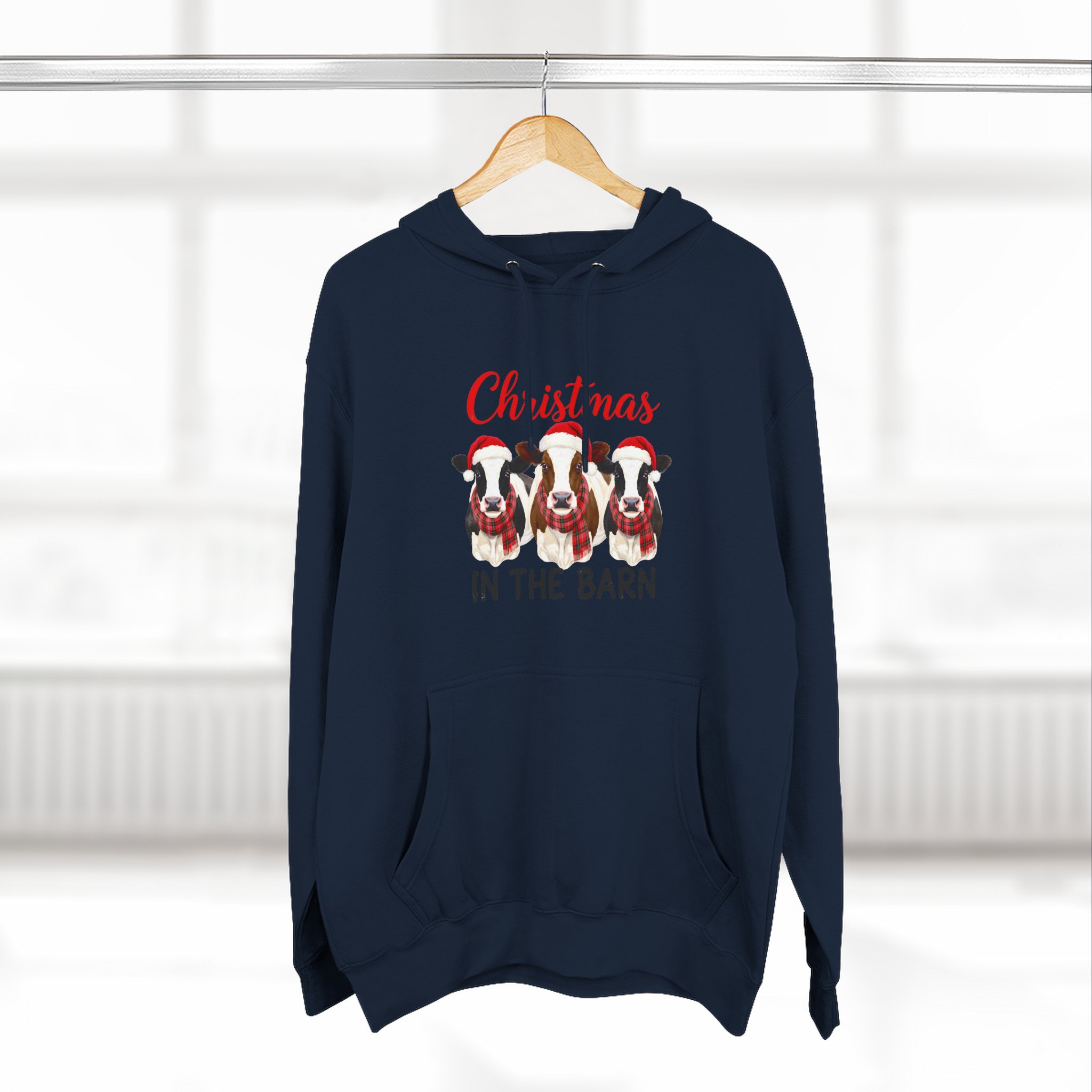 Christmas in the Barn Fleece Hoodie - Image 48