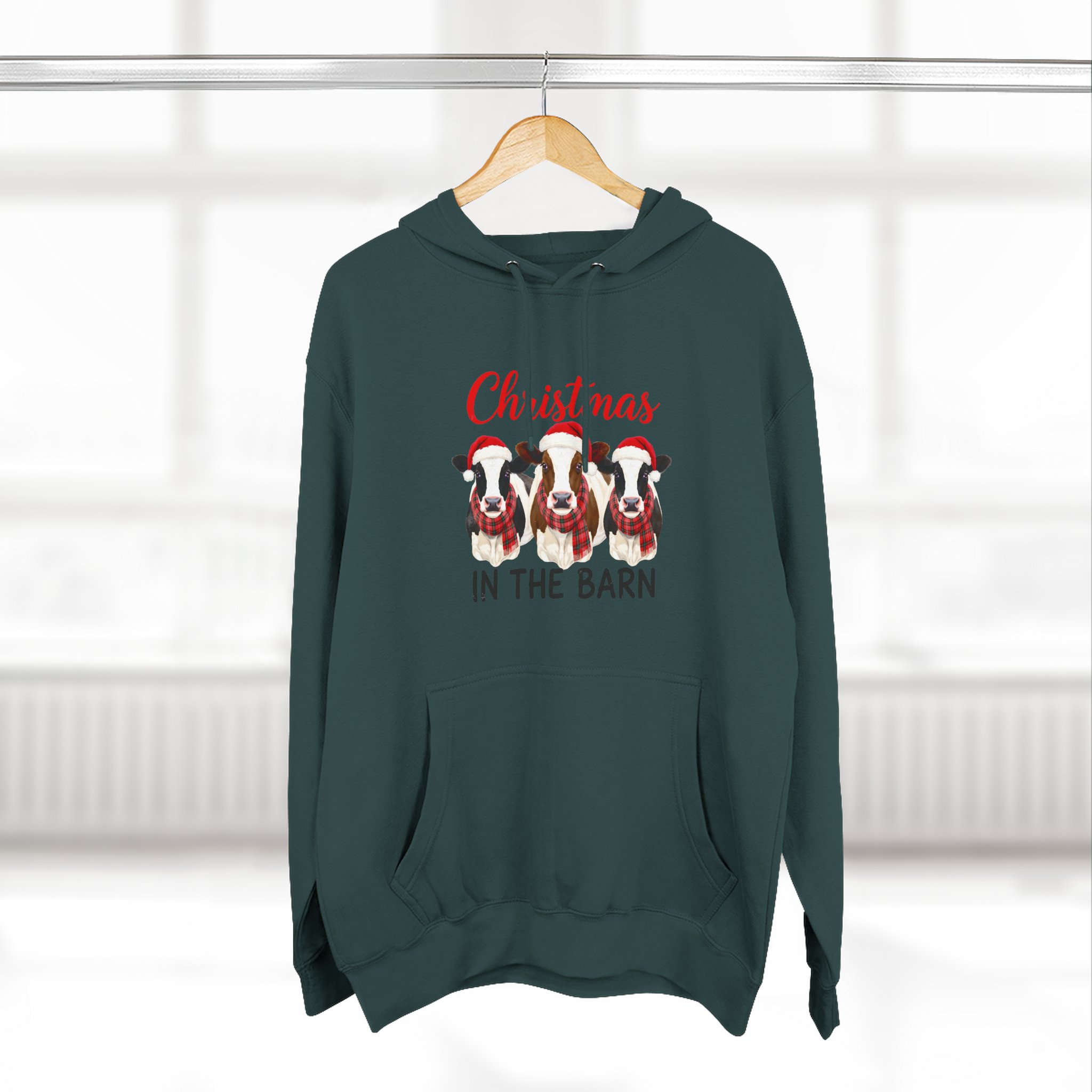 Christmas in the Barn Fleece Hoodie - Image 40