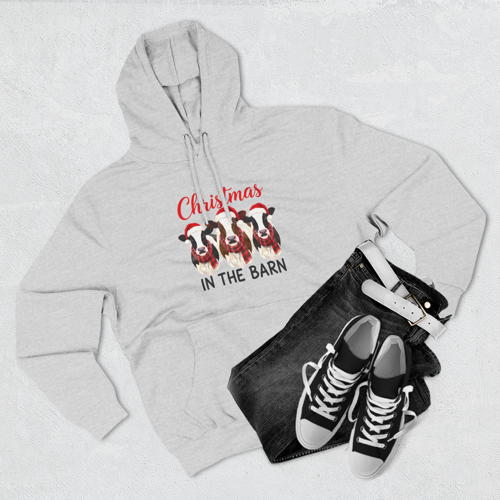 Christmas in the Barn Fleece Hoodie - Image 7