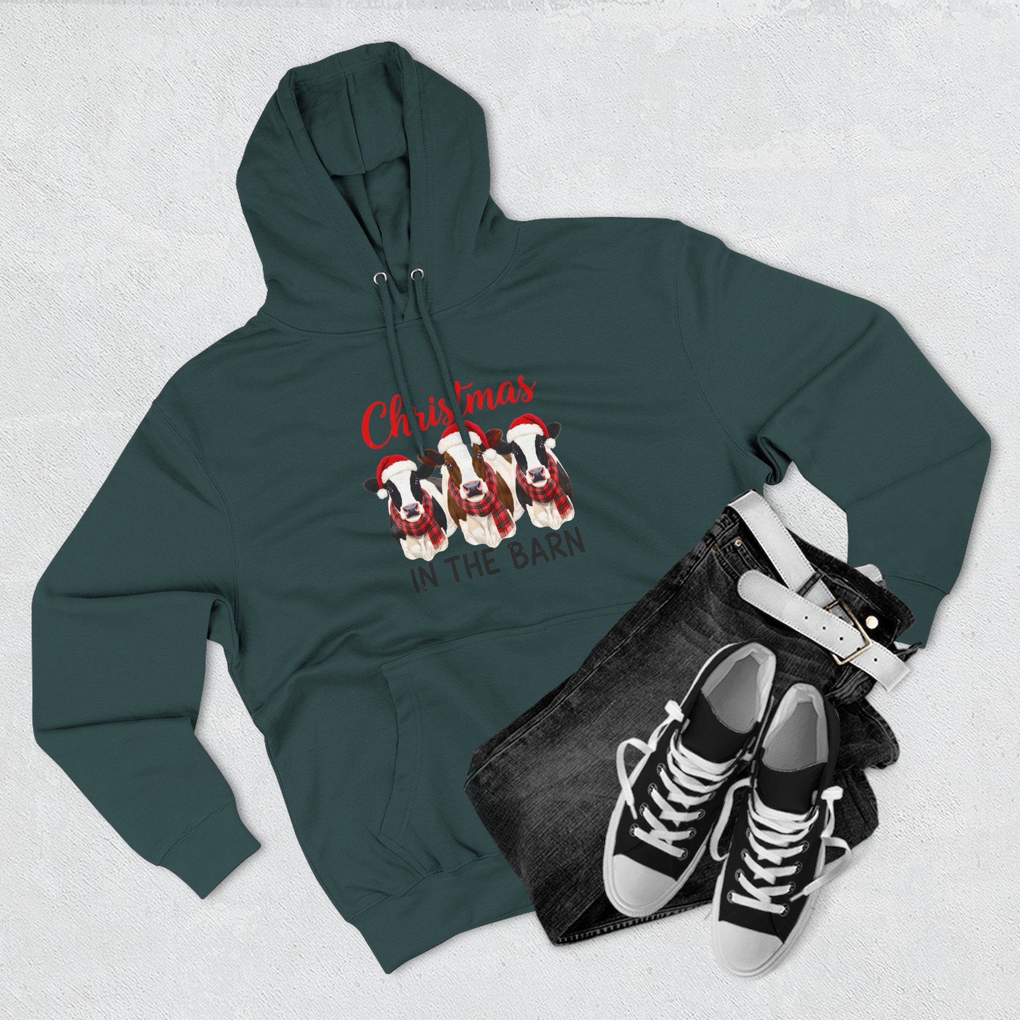 Christmas in the Barn Fleece Hoodie - Image 39
