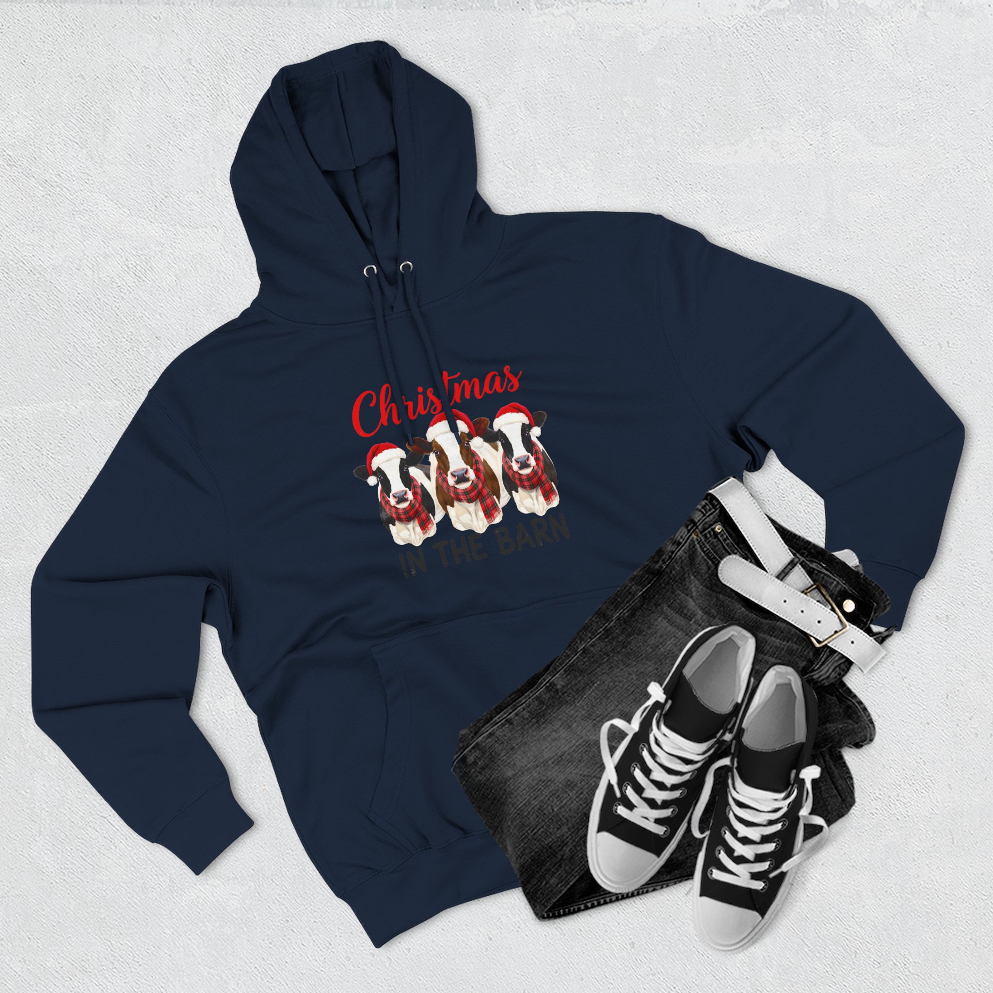 Christmas in the Barn Fleece Hoodie - Image 47