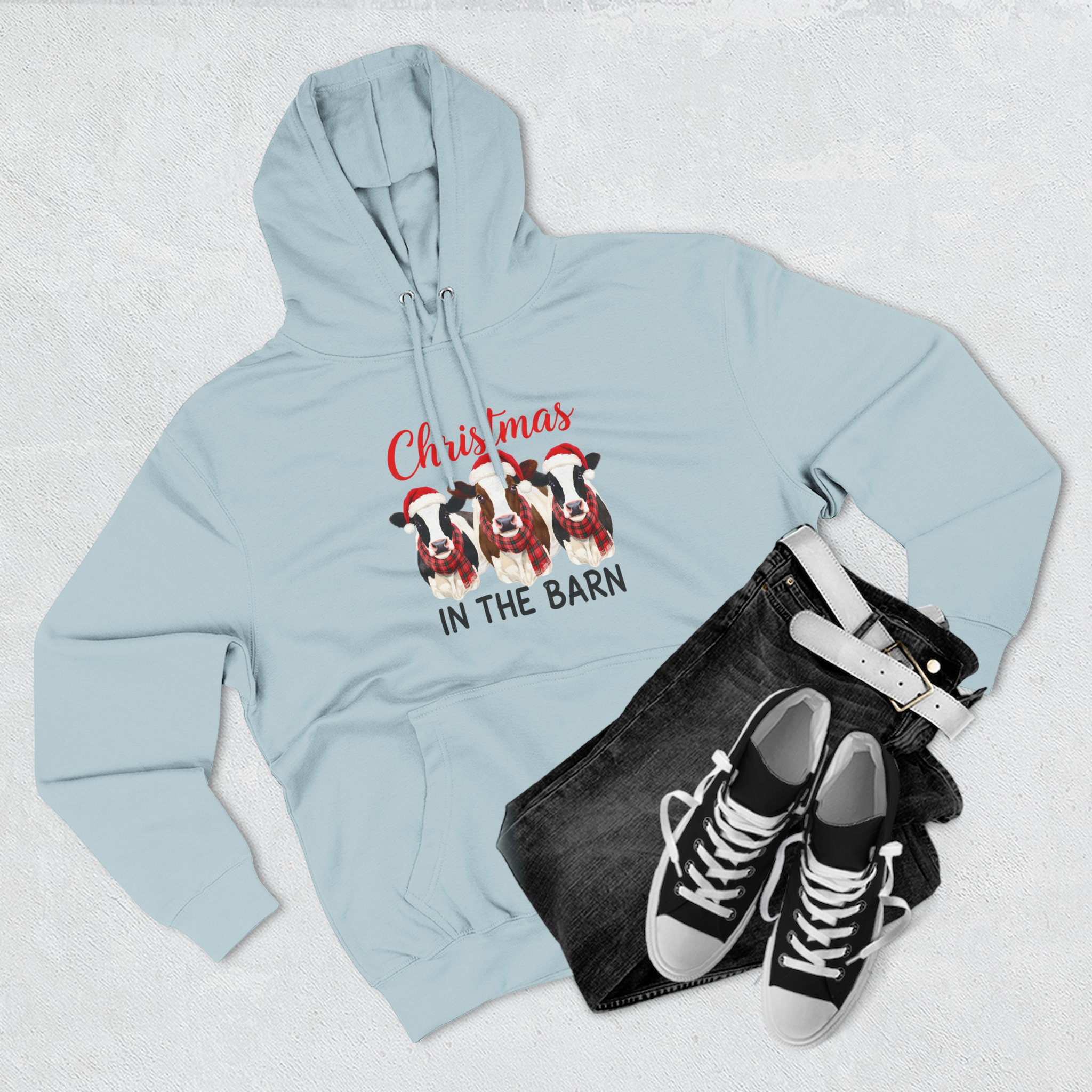 Christmas in the Barn Fleece Hoodie - Image 35