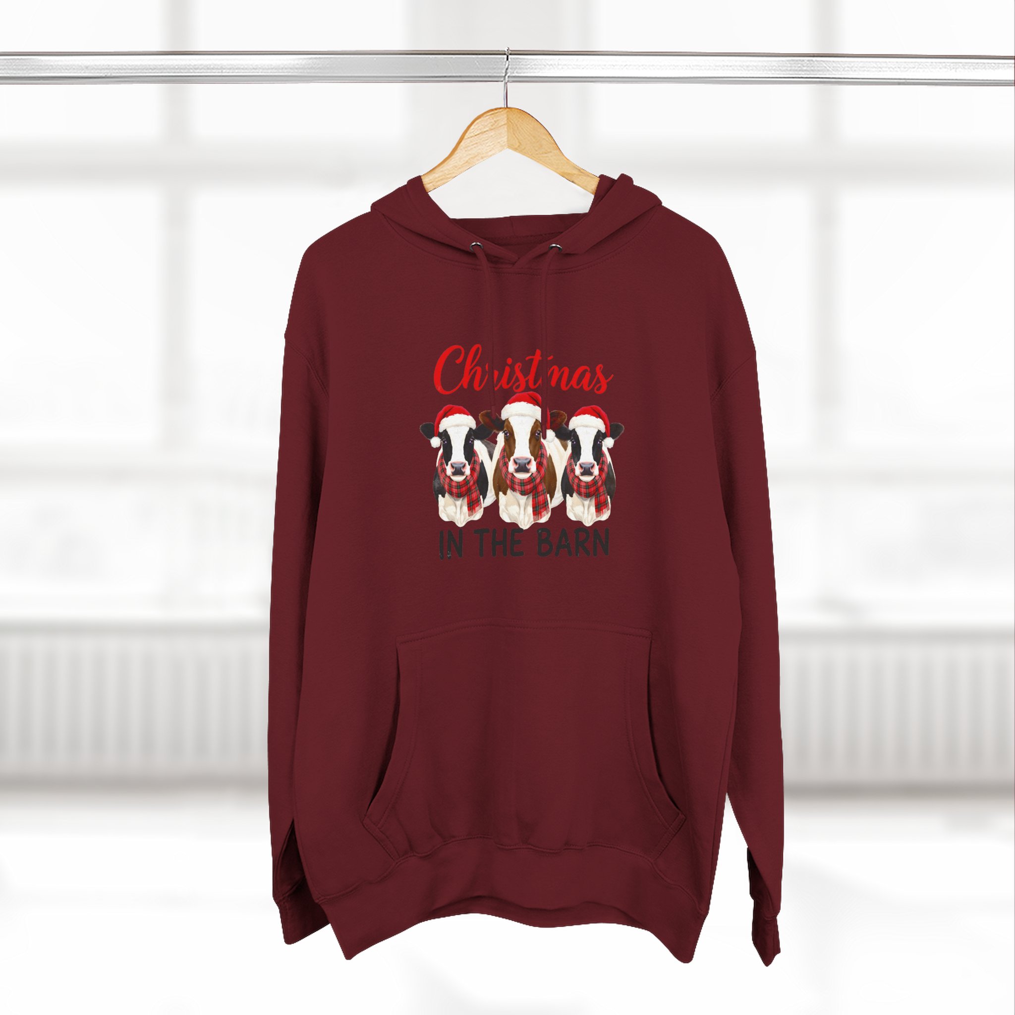 Christmas in the Barn Fleece Hoodie - Image 60