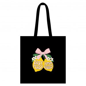 Easy Peasy Lemon Squeezy Canvas Grocery Tote