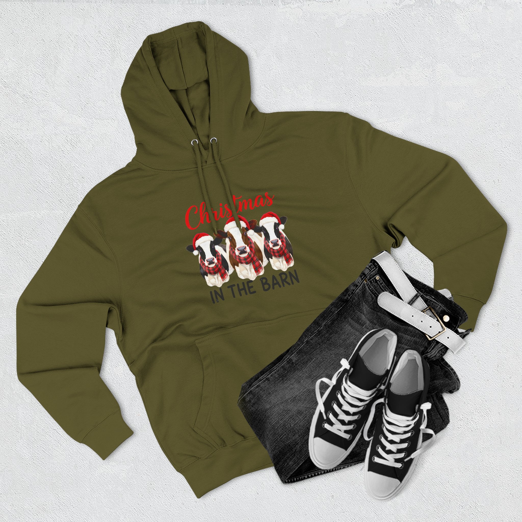 Christmas in the Barn Fleece Hoodie - Image 31