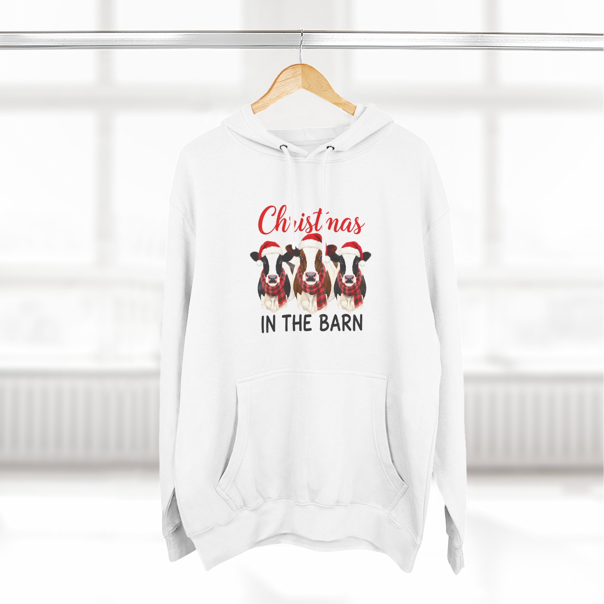Christmas in the Barn Fleece Hoodie - Image 4