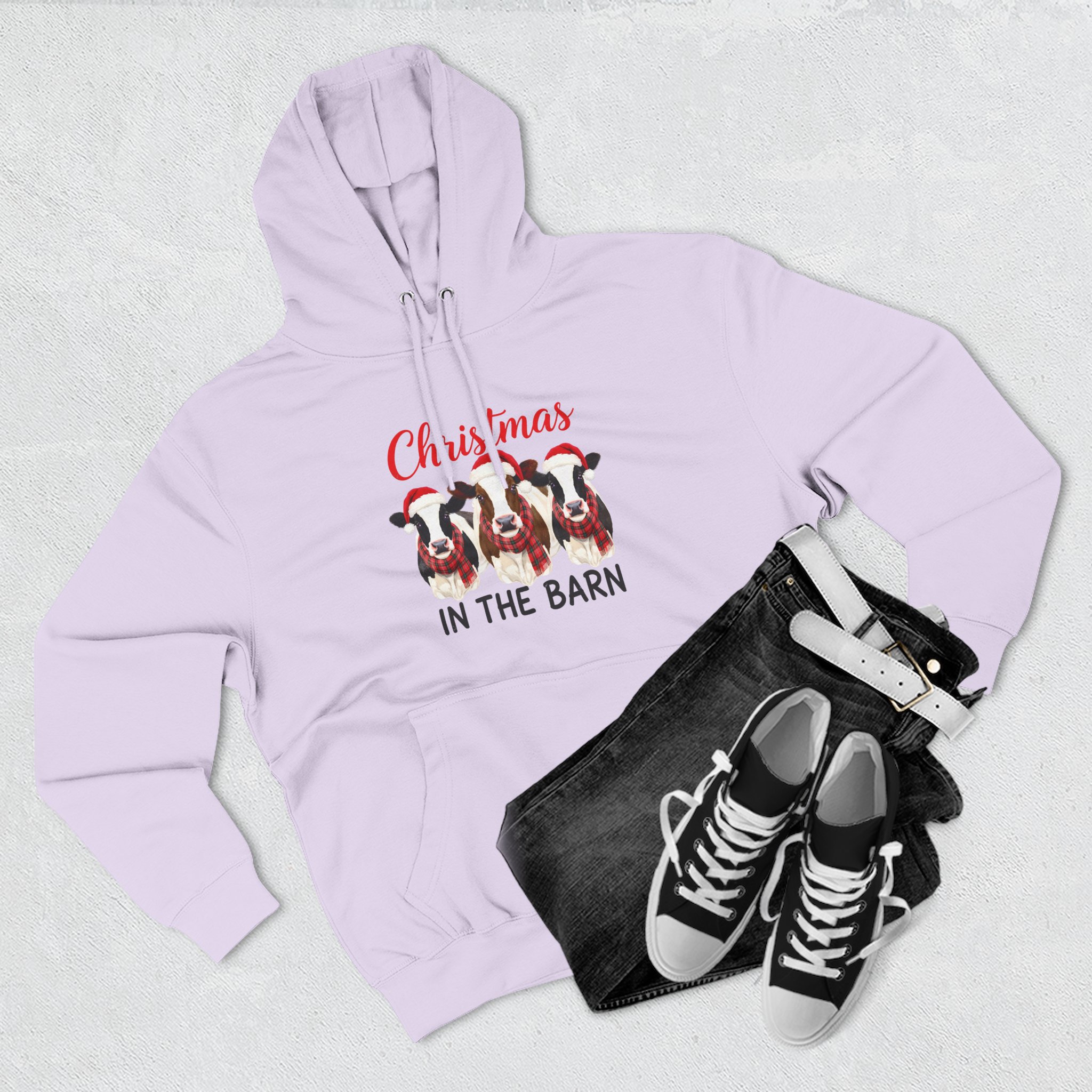 Christmas in the Barn Fleece Hoodie - Image 51