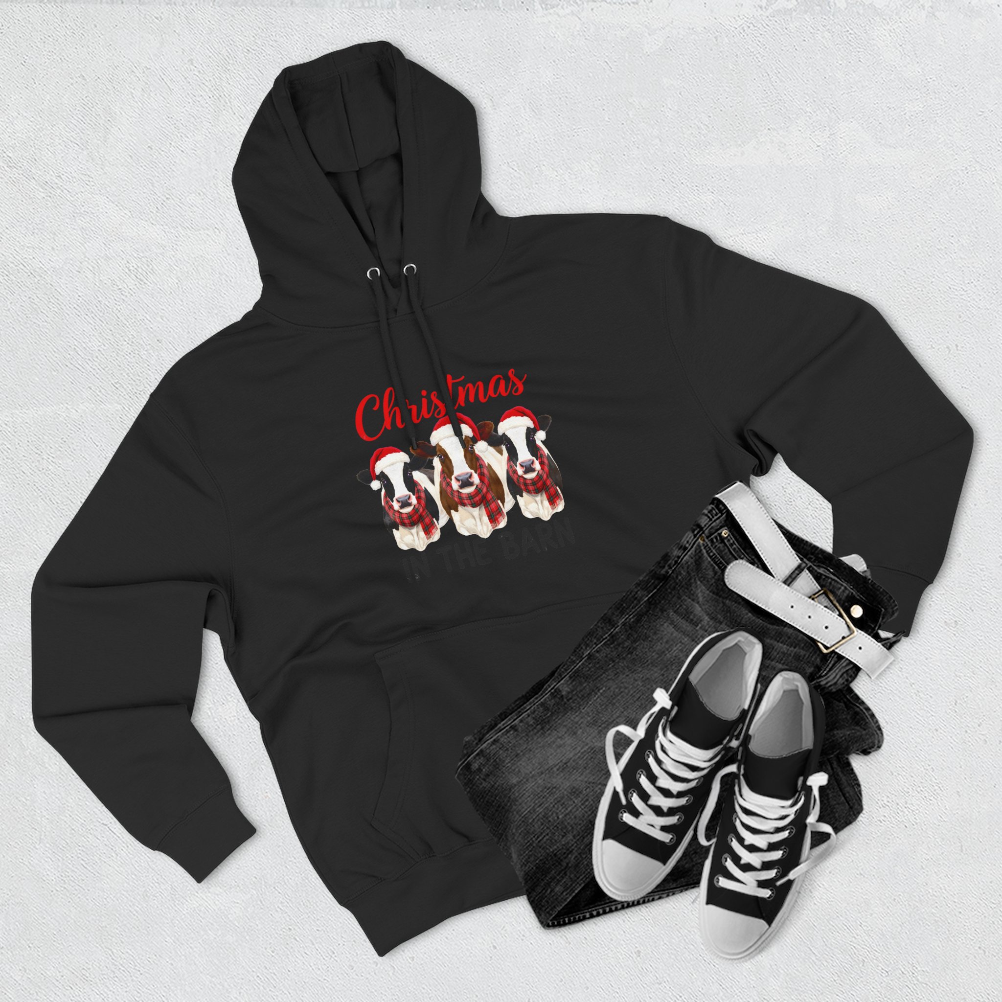 Christmas in the Barn Fleece Hoodie - Image 15