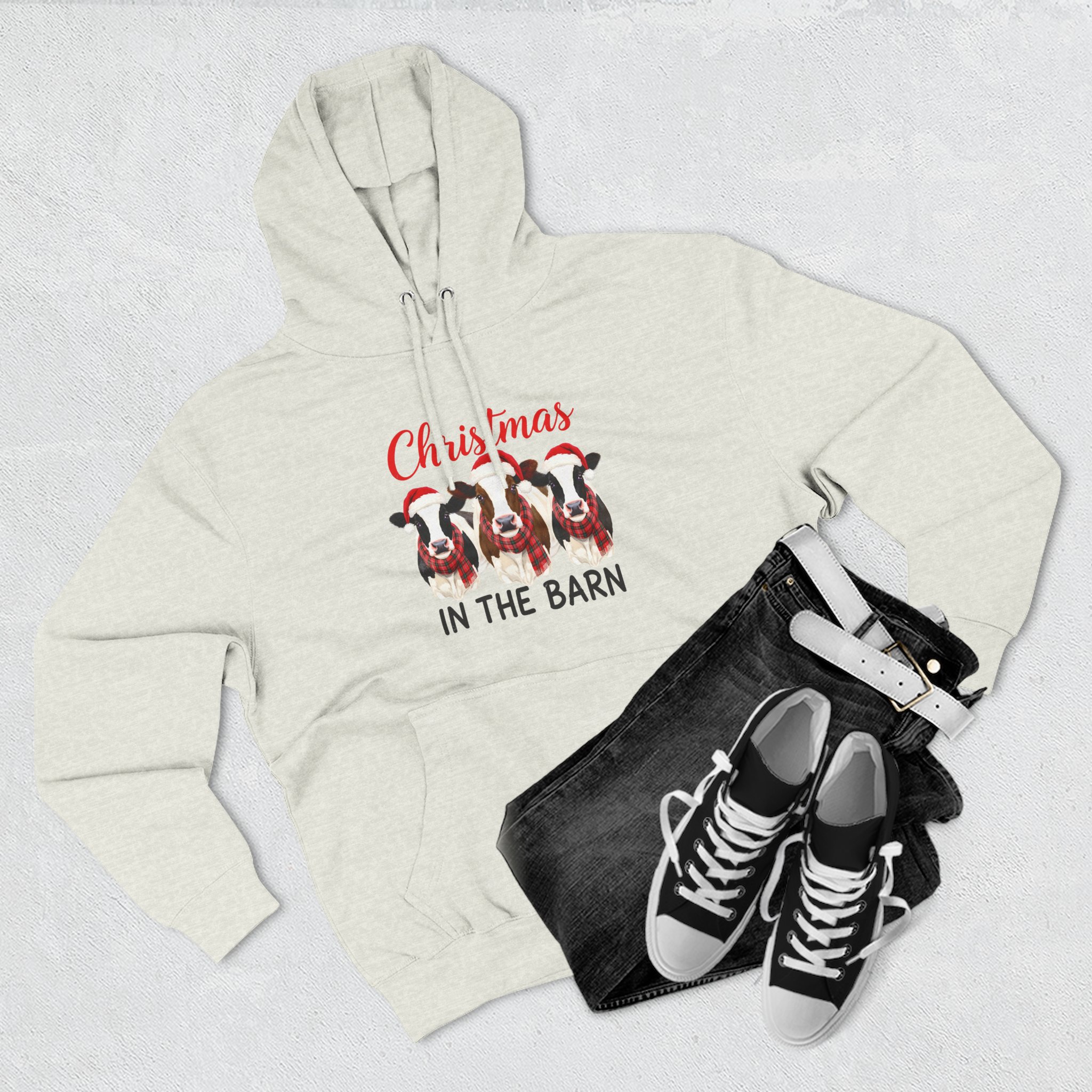 Christmas in the Barn Fleece Hoodie - Image 27