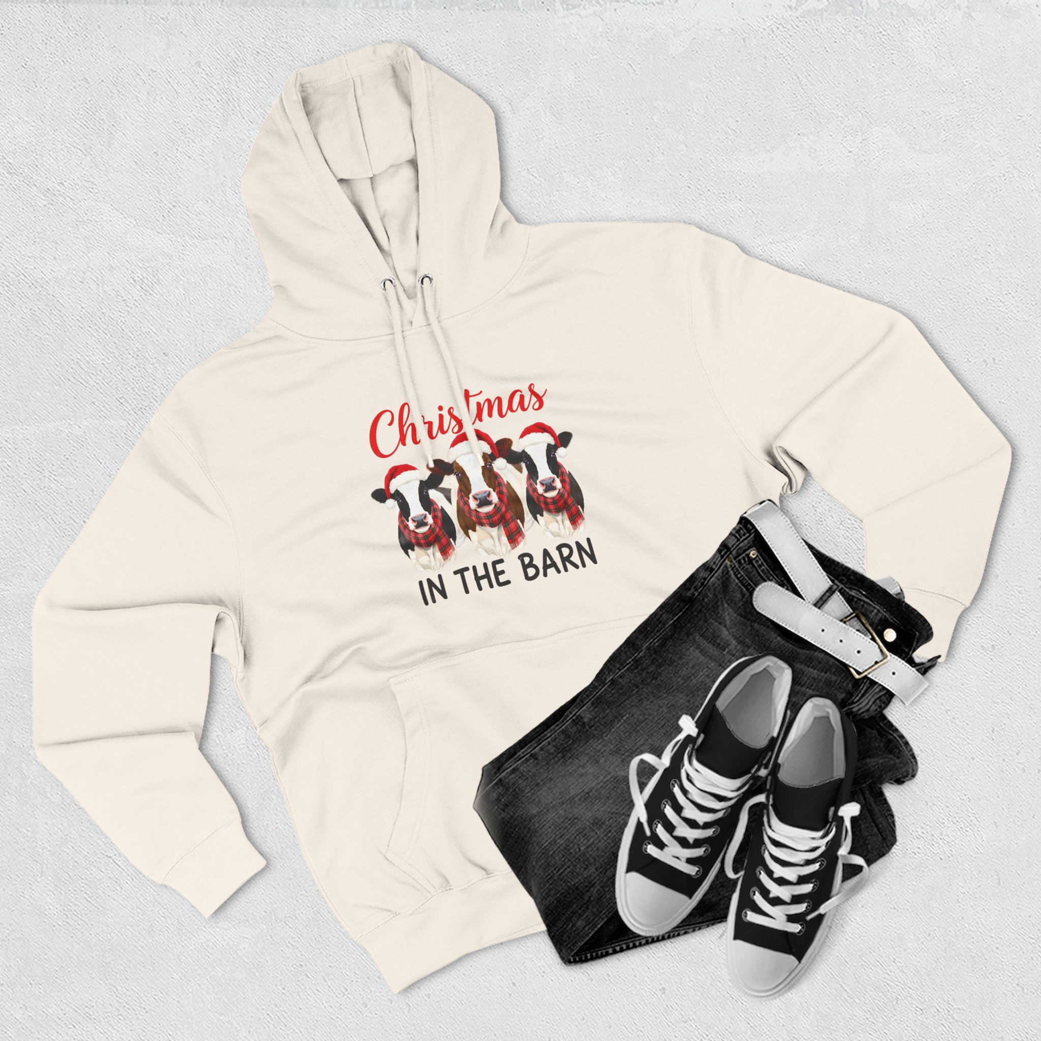Christmas in the Barn Fleece Hoodie - Image 19