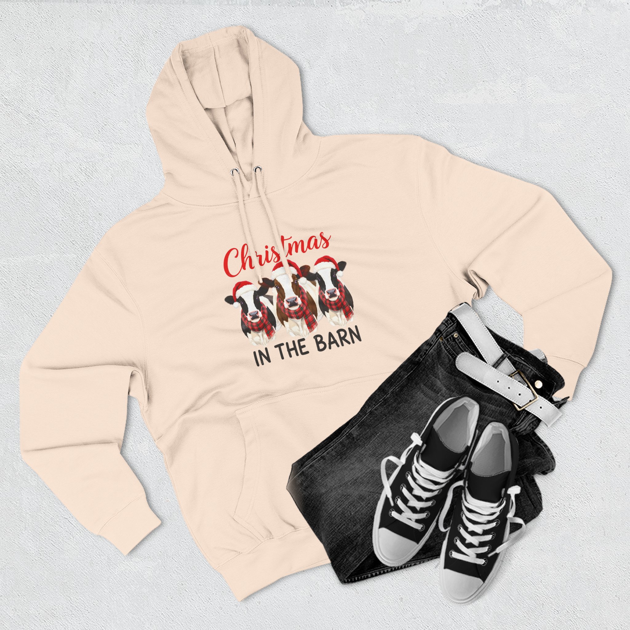Christmas in the Barn Fleece Hoodie - Image 23