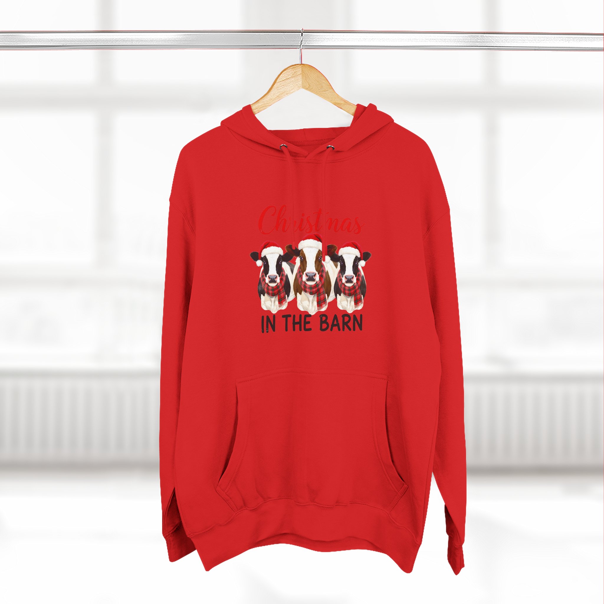 Christmas in the Barn Fleece Hoodie - Image 56