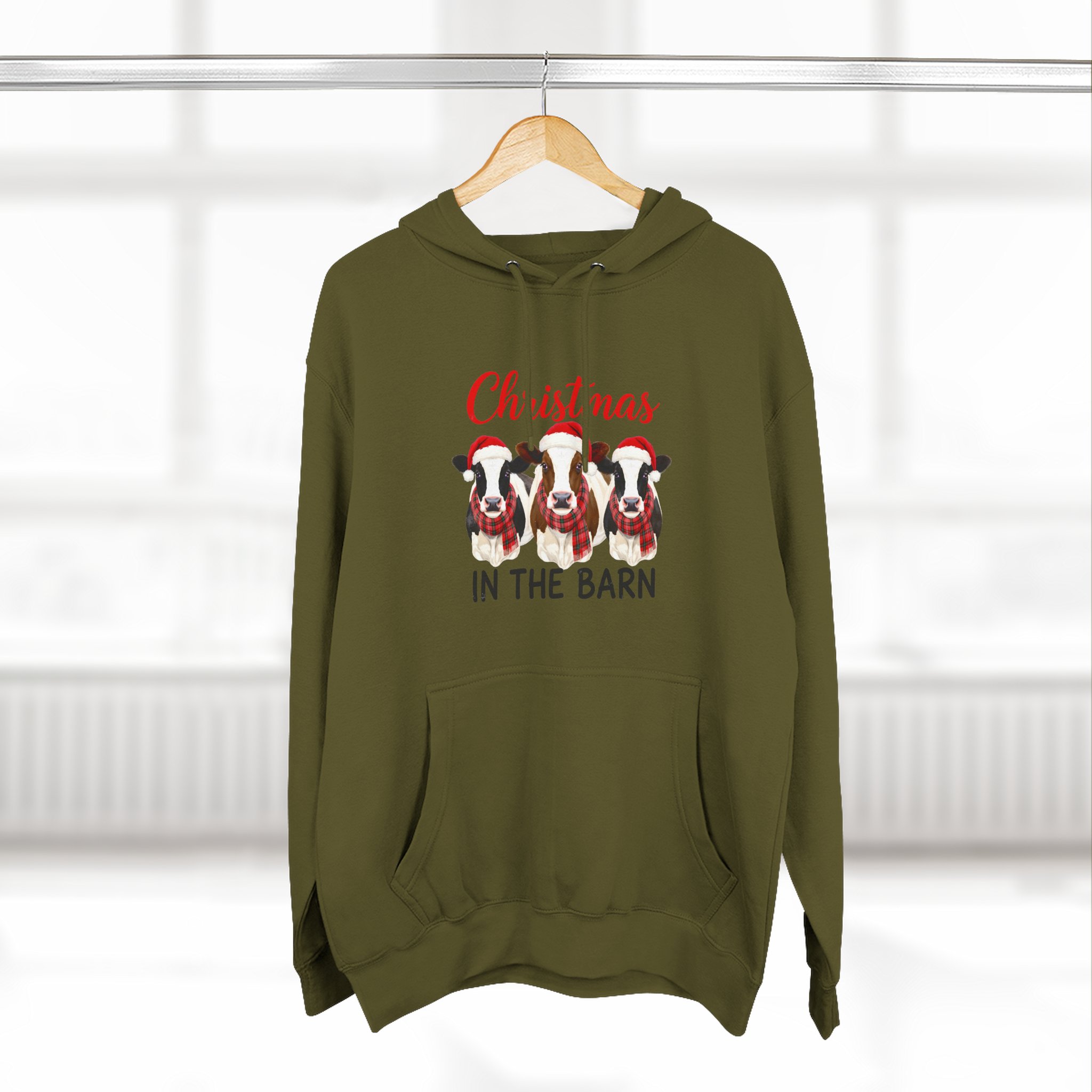 Christmas in the Barn Fleece Hoodie - Image 32
