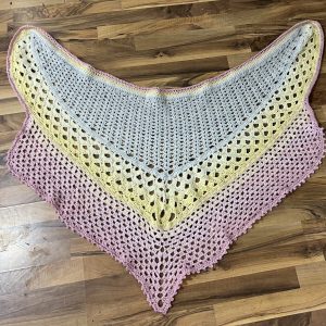 Hand‑Crocheted Merino Wool Shawl